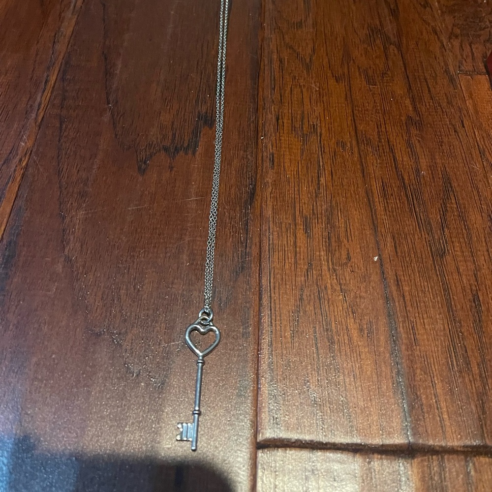 Heart key necklace